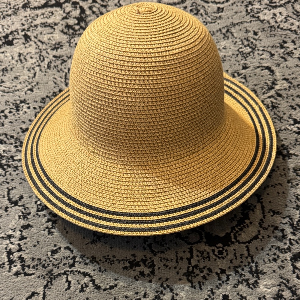 Cute Tan / Black paper summer hat